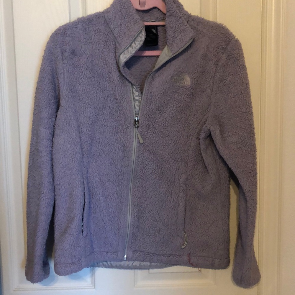 Purple north face zipper up!